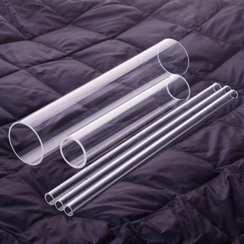 5pcs Mare de sticlă borosilicată tub Exterior cu diametrul de 14mm,Grosime 1.5 mm,Lungime 500 mm/600 mm,rezistent la temperaturi Ridicate tub de sticlă