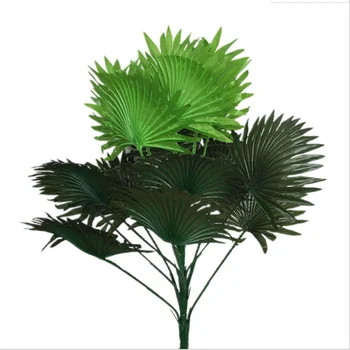 Noua Simulare Mare Fan Frunze Pentru Decorarea De Flori Ghivece Cu Plante Verzi De Palmier Frunze De Recuzită Fotografie De Vacanță Decorare Nunta