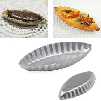 8pcs/lot în Formă de Barcă de Aluminiu Mucegai Tarte cu Ou Cookie-uri Buscuit Tort de Fructe Mucegaiuri DIY Bucătărie produse de Panificatie Patiserie de Copt Instrumente
