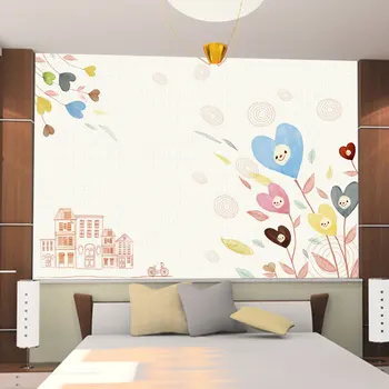 noul castel romantic personalitatea copilului TV camera de zi canapea tapet de fundal dormitor mare pictură murală dimensiune particularizată