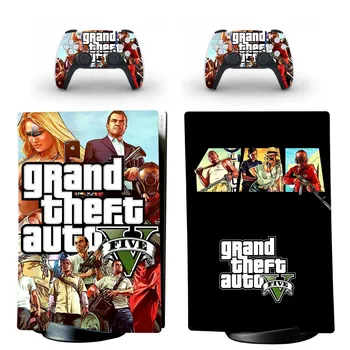 Grand Theft Auto GTA PS5 Ediție Digitală Piele Autocolant Decal Acoperire pentru PlayStation 5 Console & Controlere PS5 Piele Autocolant Vinil