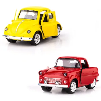 Mașină de Jucărie pentru Băieți Mini turnat sub presiune, Metal Model de Simulare Trage Înapoi Mașina W/ Sunet și Lumină Cadou de Crăciun pentru Copii Fete Copii mici