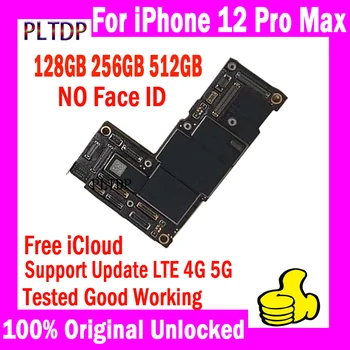 Pentru iPhone 12 Pro Max Placa de baza Cu/FĂRĂ Față ID-ul de Suport Actualizări LTE 4G 5G Placa Gratuit icloud Original Debloca Testat Logica bord