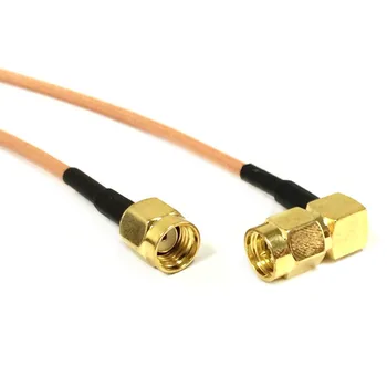Modem Wireless Cablu RP SMA Plug de sex Masculin să-SMA Male Plug Unghi Drept RG316 Cablu Pigtail 15cm 6 inch Noua
