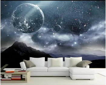 Foto personalizat murale 3d tapet Science-fiction pământ univers instelat home decor living tapet pentru pereți 3 d