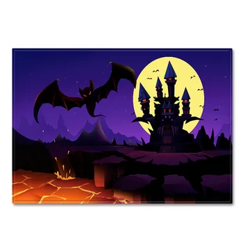 Merry Halloween party Decor Covor 3D Castelul/Bat/Cap de Dovleac Imprimare Covor Covor Hol Pres Antialunecare Absorbi Apa Bucătărie Mat