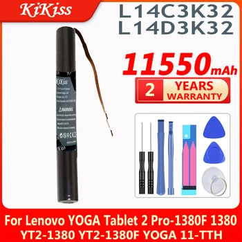KiKiss 11550mAh L14C3K32 L14D3K32 Baterie Laptop pentru LENOVO YOGA Tablet 2 Tablet2 Pro-1380F 1380L 1380F YT2-1380F YT2-1380
