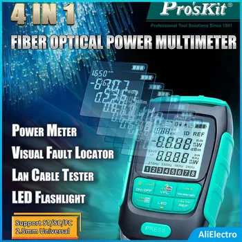 Pro'sKit MT-7615 MT-7616 MT-7617 MT-7618 Metru de Putere Optică 4-în-1 Multifuncțională de Rețea Lan prin Cablu Tester Visual fault Locator